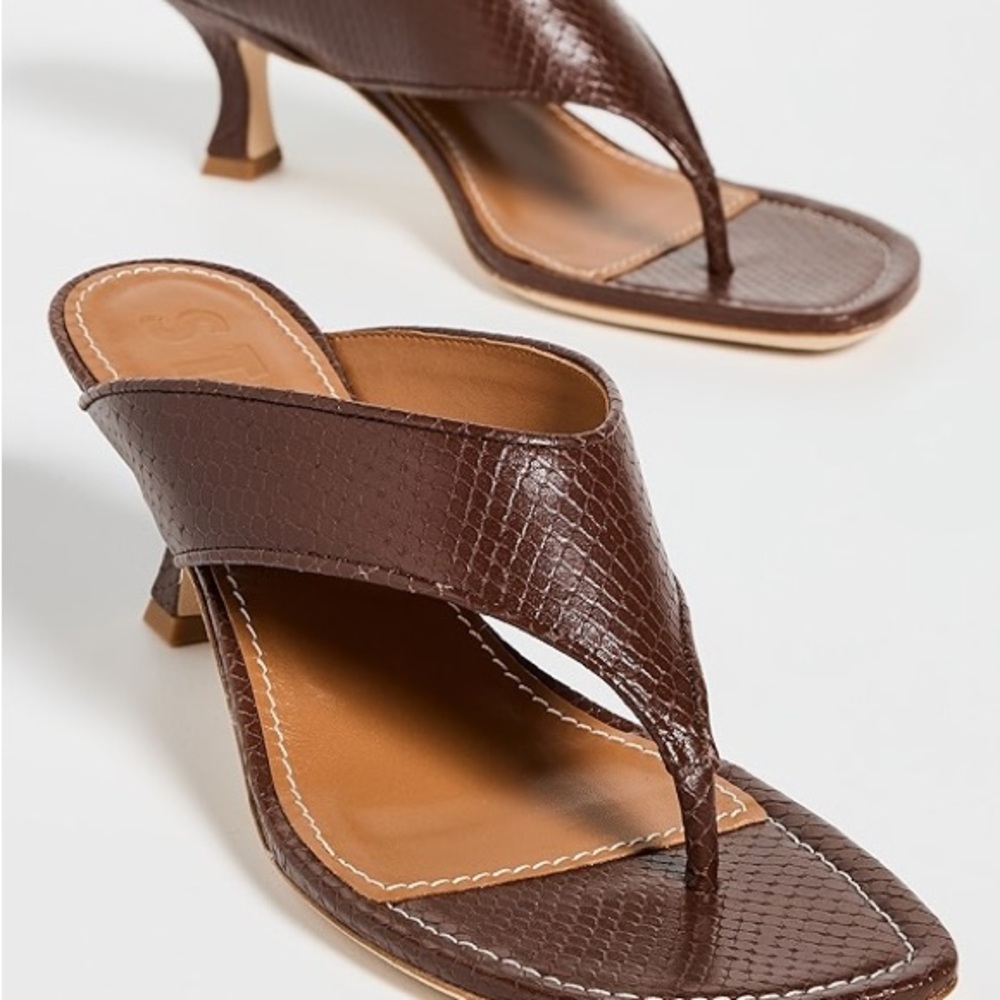 STAUD Natalia thong sandal kitten heel - Picture 2 of 5